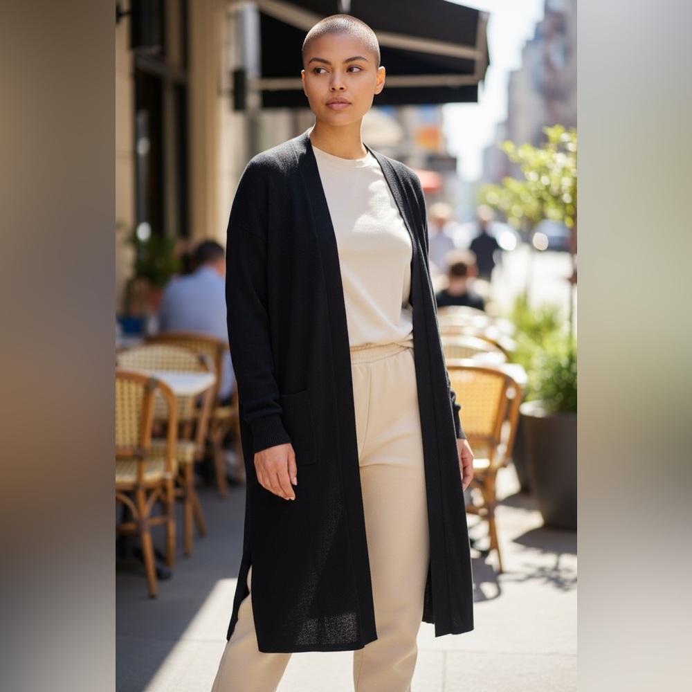 Black elegant Women's Cardigan